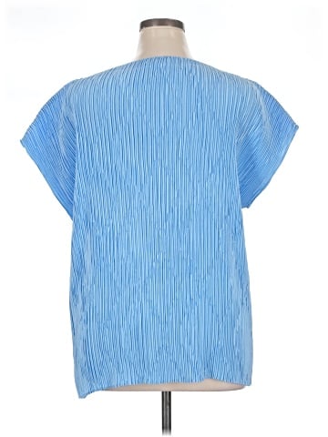 Lafayette 148 New York Short Sleeve Blouse (view 2)