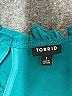 Torrid 100% Polyester Teal Sleeveless Blouse Size 1X Plus (1) - photo 7