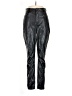 Missguided 100% Polyurethane Metallic Black Casual Pants Size 8 - photo 1