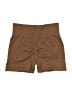 OQQ Solid Brown Khaki Shorts Size L - photo 2