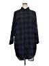 BB Dakota 100% Polyester Plaid Blue Casual Dress Size 18 - photo 1