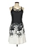 Shein Graphic Black Cocktail Dress Size L - photo 1