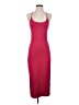 Shein Solid Burgundy Casual Dress Size 4 - photo 1