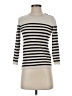 H&M 100% Viscose Stripes Ivory Turtleneck Sweater Size XS - photo 1