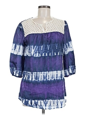 Calypso St. Barth For Target 3/4 Sleeve Silk Top (view 1)