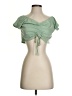 Unbranded Green Short Sleeve Blouse Size XXS (estimated) - photo 1