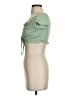 Unbranded Green Short Sleeve Blouse Size XXS (estimated) - photo 5