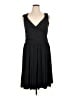 Lands' End Solid Black Cocktail Dress Size XL - photo 1