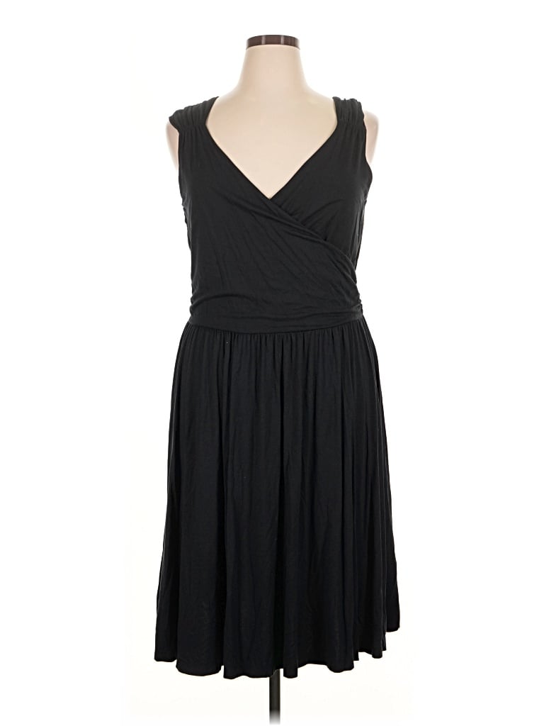 Pre-owned Lands' End Cocktail Dress In Black