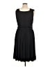 Lands' End Solid Black Cocktail Dress Size XL - photo 2