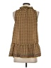 Max Studio 100% Polyester Brown Sleeveless Blouse Size S - photo 2