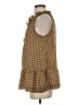 Max Studio 100% Polyester Brown Sleeveless Blouse Size S - photo 5