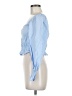 Bershka Blue Long Sleeve Blouse Size M - photo 5
