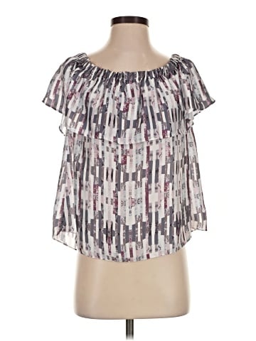 Waverly Grey Short Sleeve Blouse (view 1)