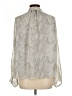 Dress Forum 100% Polyester Silver Long Sleeve Blouse Size L - photo 2