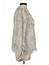 Dress Forum 100% Polyester Silver Long Sleeve Blouse Size L - photo 4