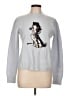 Mo&Co. Graphic Silver Pullover Sweater Size L (estimated) - photo 1