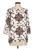 DR2 100% Polyester Ivory 3/4 Sleeve Blouse Size M - photo 1