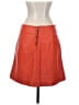Marc by Marc Jacobs 100% Leather Red Orange Leather Skirt Size 4 - photo 2