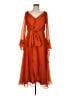 ASOS Design 100% Polyester Orange Cocktail Dress Size 8 - photo 1
