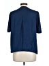 Nine Britton 100% Polyester Blue Short Sleeve Blouse Size L - photo 2