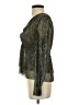 Lost + Wander 100% Polyester Metallic Silver Long Sleeve Blouse Size S - photo 5