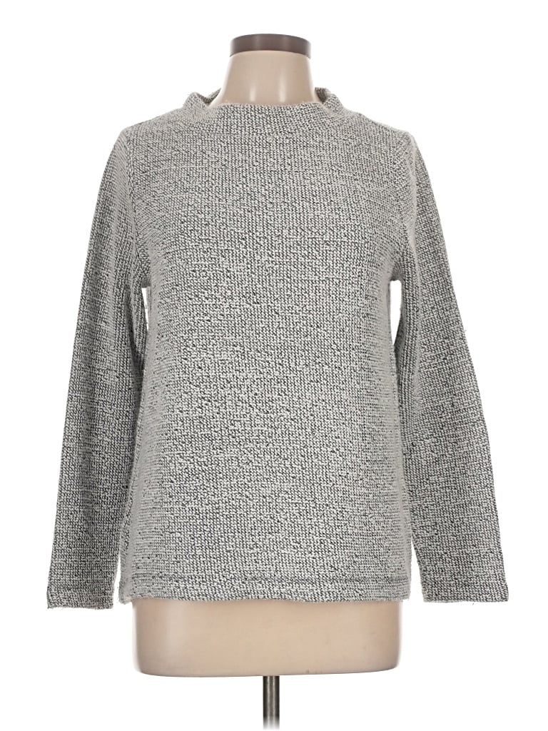 Pre-owned Ann Taylor Loft Sweatshirt In Gray
