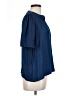 Nine Britton 100% Polyester Blue Short Sleeve Blouse Size L - photo 4