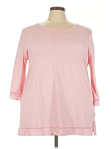 Karen Scott 3/4 Sleeve Top (view 1)