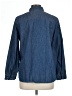Chico's 100% Cotton Blue Long Sleeve Button-Down Shirt Size Lg (2) - photo 2