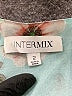Intermix 100% Silk Teal 3/4 Sleeve Silk Top Size 2 - photo 7