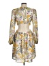 WAYF 100% Polyester Floral Yellow Casual Dress Size M - photo 2