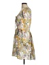WAYF 100% Polyester Floral Yellow Casual Dress Size M - photo 5