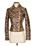 Vigoss 100% Polyurethane Animal Print Gold Jacket Size S - photo 1