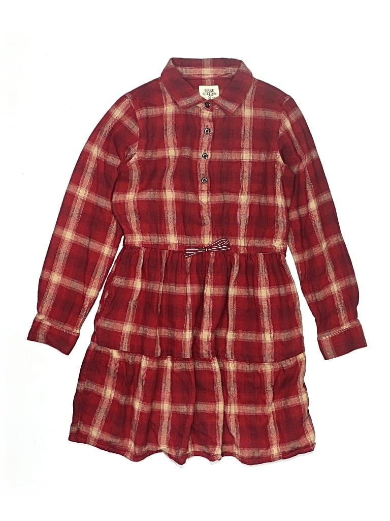 Pre-owned Lands' End Kids'  Dress In Red
