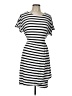 Chaps Stripes Black Casual Dress Size L - photo 1
