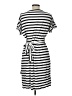 Chaps Stripes Black Casual Dress Size L - photo 2
