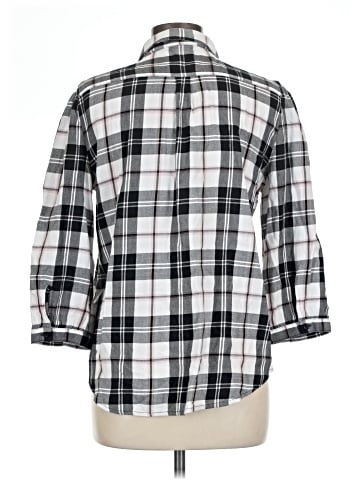 Karl Lagerfeld Paris 3/4 Sleeve Button-Down Shirt (view 2)
