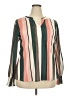 Unbranded Stripes Green Long Sleeve Blouse Size XXL - photo 1