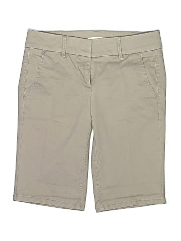 Ann Taylor LOFT Khaki Shorts (view 1)