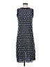 Tory Burch 100% Polyester Argyle Blue Casual Dress Size 2 - photo 1