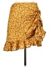Lulus 100% Polyester Print Yellow Casual Skirt Size L - photo 1