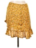 Lulus 100% Polyester Print Yellow Casual Skirt Size L - photo 2