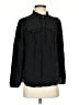 J.Crew 100% Silk Black Long Sleeve Silk Top Size S - photo 1