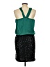 Studio Y 100% Polyester Stars Green Cocktail Dress Size L - photo 2