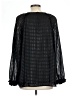 Calvin Klein 100% Polyester Black Long Sleeve Blouse Size L (estimated) - photo 2