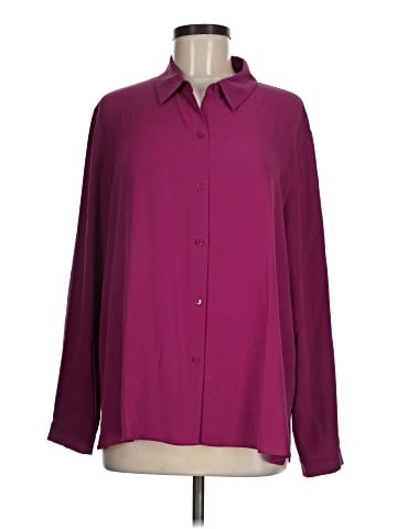 Eileen Fisher Long Sleeve Silk Top (view 1)