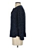 Ann Taylor LOFT Polka Dots Blue Long Sleeve Blouse Size S - photo 5