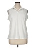 Nike 100% Recycled Polyester Ivory Sleeveless Button-Down Shirt Size XL - photo 1