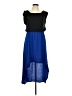 Sauci Color Block Blue Casual Dress Size L - photo 1